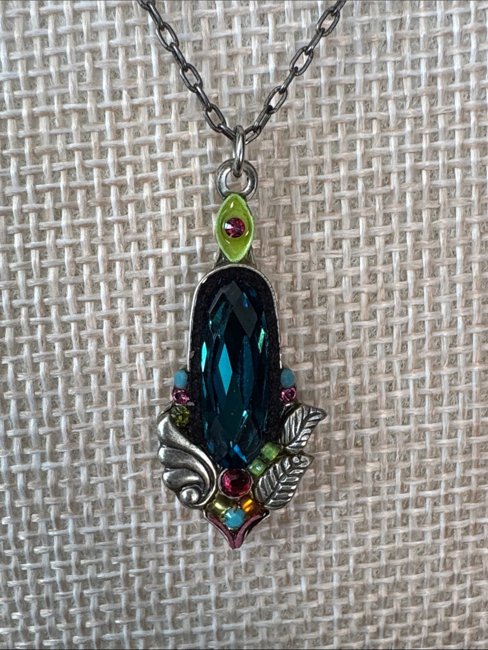 NWT Authentic Firefly Mosaic Pendant Necklace Swarovski Elements Whimisgoth Deco